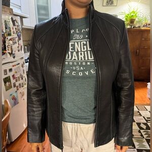 Kenneth Cole Reaction Leather Jacket- Women’s